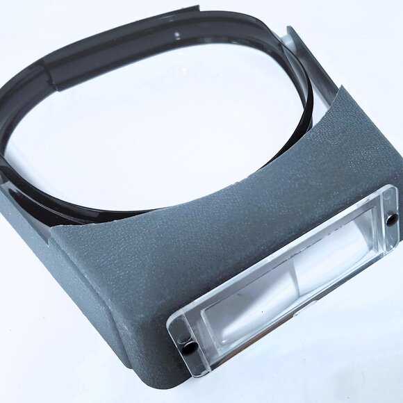 Headband Magnifier Visor Glasses With 3 Acrylic Coated Lenses - Picture 1 of 3
